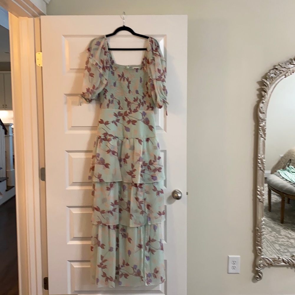 Amanda Uprichard Floral Maxi Dress NWOT